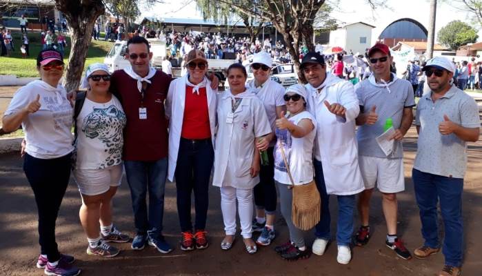 Rio bonito - Saúde presta apoio durante Caminhada pela Paz promovido pela Igreja Católica